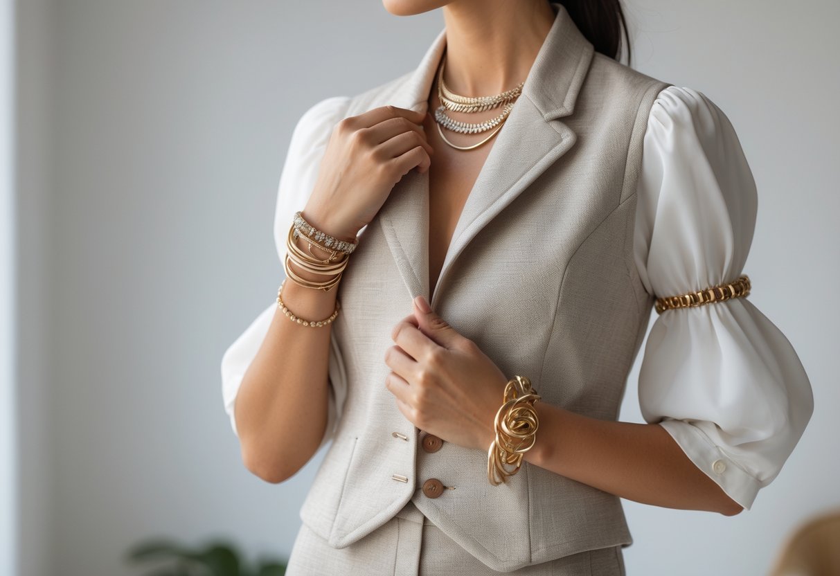 Stilfulde måder at kombinere vest og unikke personlige smykker